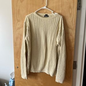 Yellow Cable Knit Sweater